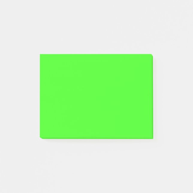 Neongrün Post-it Klebezettel (Vorderseite)