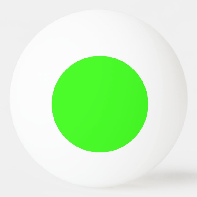 Neongrün Tischtennisball (Rückseite)