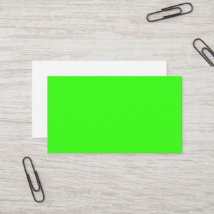 Neongrüne benutzerdefinierte Visitenkarte