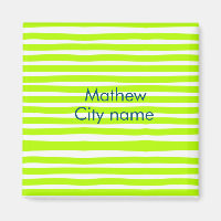 Neongrüne gelbe Retrostreifen tragen den Namen Cit