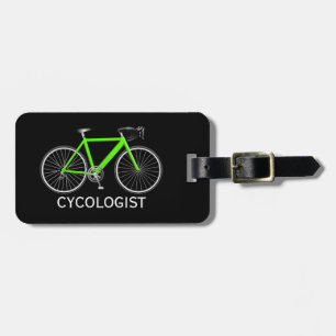 Neongrünes Fahrrad auf Schwarz Gepäckanhänger