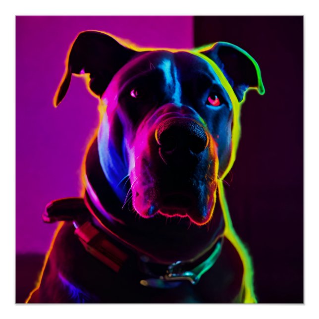 Neonhund Poster (Vorderseite)