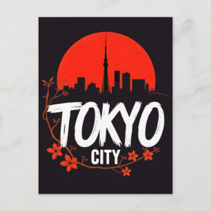 Neonkrone von Tokio: Tokyo Tower im Herzen 2026 Feiertagspostkarte