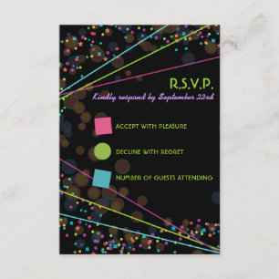 Neonleuchten leuchten in der Dunklen UAWG-Antwortk Einladung