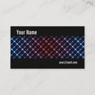 Neonlicht Visitenkarte