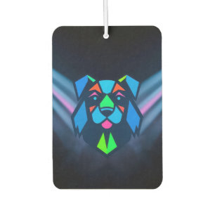Neonlichter blauer Hund Autolufterfrischer