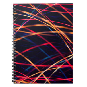 Neonlichter Textur mit langer Belichtung.abstract, Notizblock