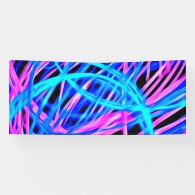 Neonlichtshow, blau banner (Horizontal)