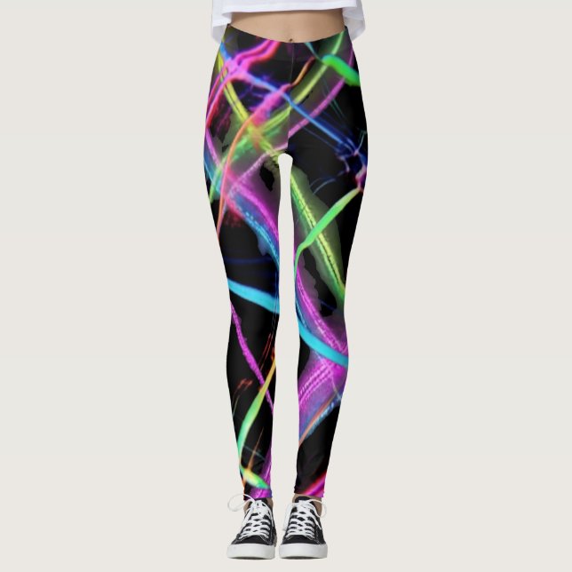 Neonlichtshow Leggings (Vorderseite)
