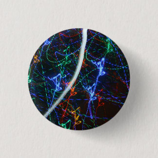 Neonlichtspuren abstrakte Fotografie. Cyberpunk  Button