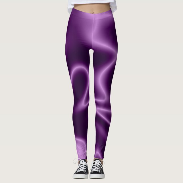 Neonlila Leggings (Vorderseite)