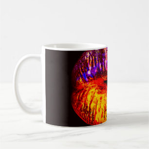 Neonlippen Kaffeetasse
