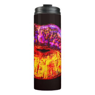 Neonlippen Thermosbecher