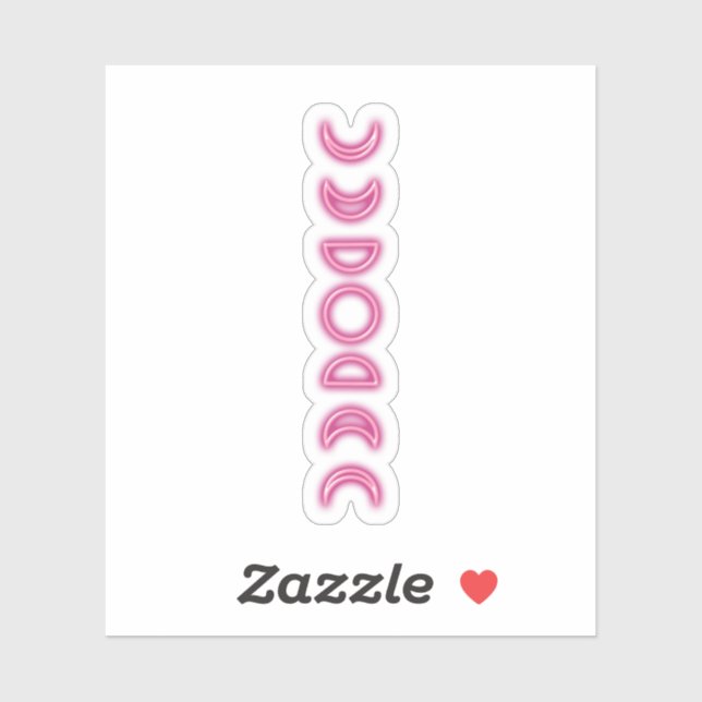 Neonmoon Aufkleber (Blatt)