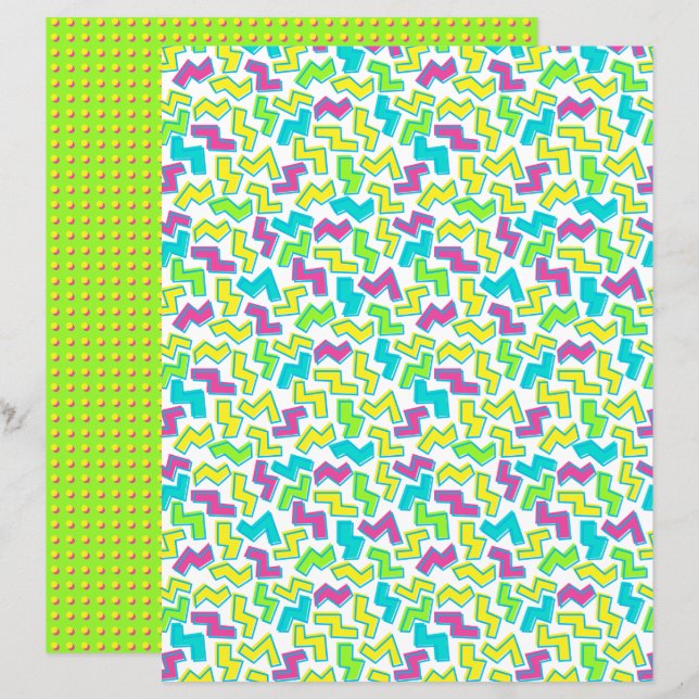 Neonmuster der 80er/90er Jahre (Vorne/Hinten)