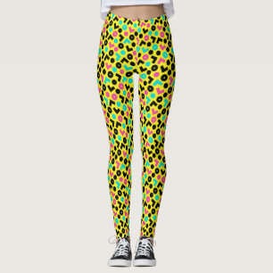 Neonmuster der 80er/90er Jahre Leggings