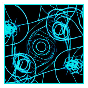 Neonmuster faszinieren Art Poster