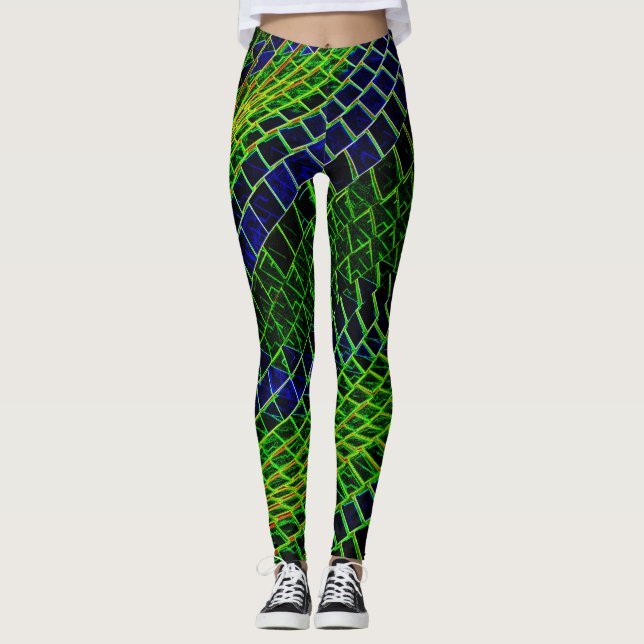 Neonmuster Leggings (Vorderseite)