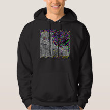 Neonnew- yorkbrücke Hoodie