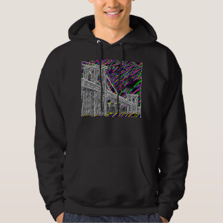 Neonnew- yorkbrücke Hoodie