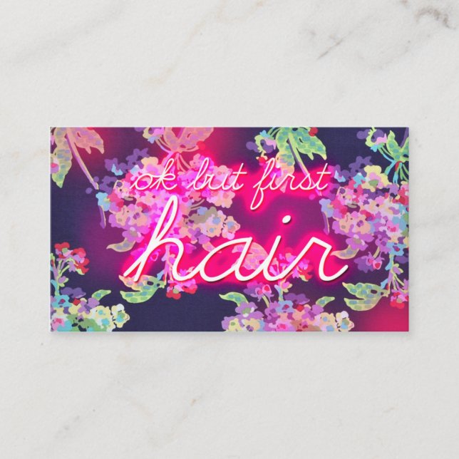 Neono.k. aber Haar des glühen-311 Visitenkarte (Vorderseite)