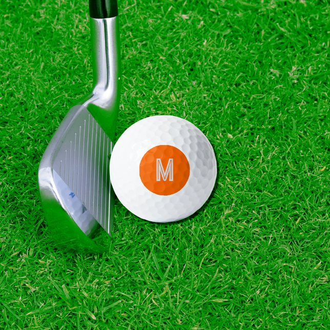Neonorange - fett - Monogramm Golfball (Von Creator hochgeladen)