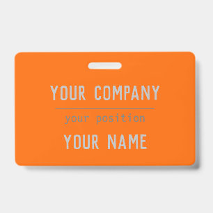 Neonorange - fette Schrift - QR-Code Ausweis