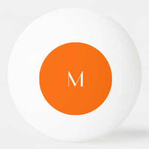 Neonorange - mit Monogramm Tischtennisball