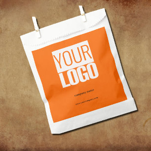 Neonorange - modernes Logo Geschenktütchen