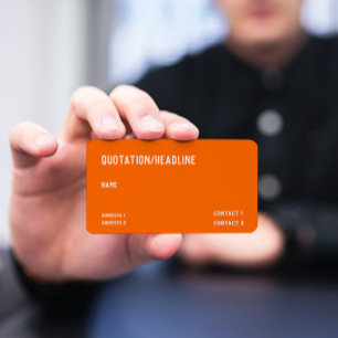 Neonorange - QR-Code - Visitenkarte