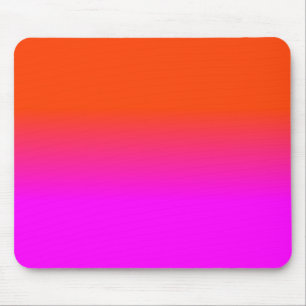 Neonorange und Pink Ombre Schatten-Farbe Mousepad