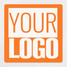 Neonorange Vollfarbe - individuelles Logo