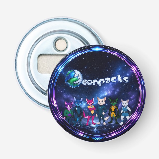 Neonpacks (Kreissdesign) Flaschenöffner (Vorderseite)
