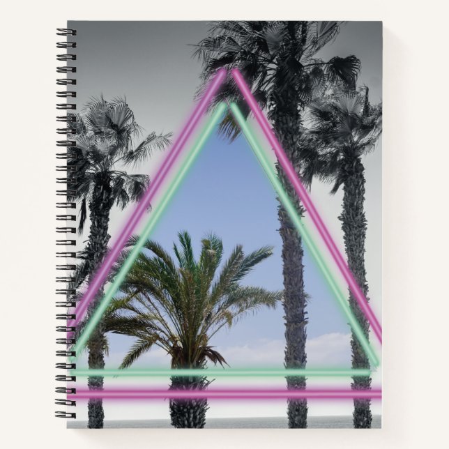 Neonpalme Notizbuch (Vorderseite)