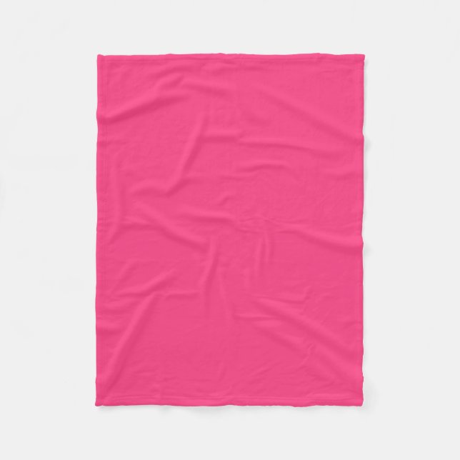 Neonpink Fleecedecke (Vorderseite)