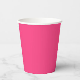 Neonpink Pappbecher