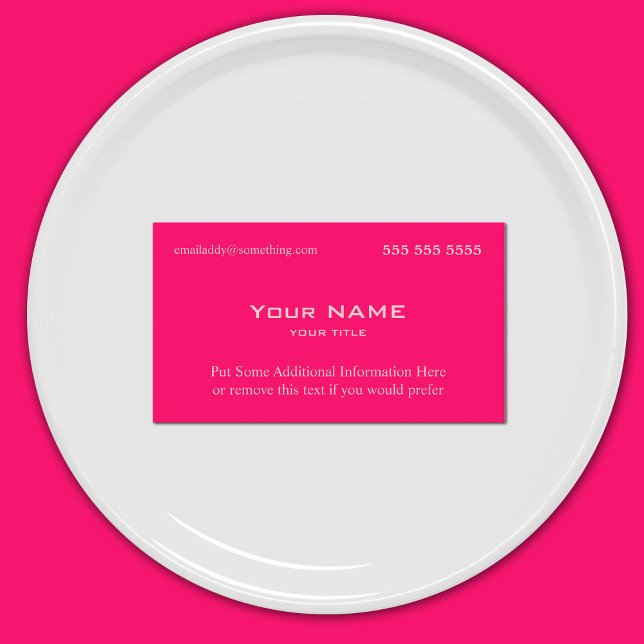 Neonpink Visitenkarte (Von Creator hochgeladen)