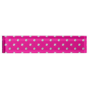 NeonPinkdiamanten Namensplakette
