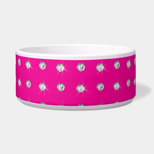NeonPinkdiamanten Napf (Vorderseite)