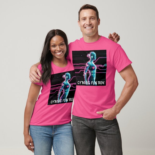NeonPulse Cyborg Fun Run T-Shirt (Unisex)