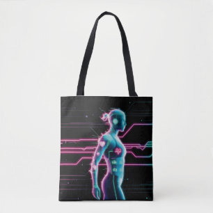 NeonPulse Cyborg Run-Tasche
