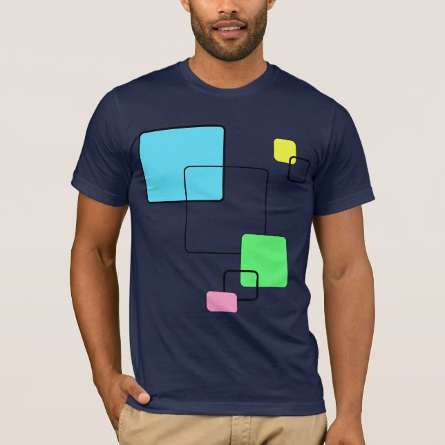 Neonquadrate T-Shirt (Vorderseite)