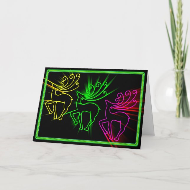 Neonren Feiertagskarte (Vorderseite)