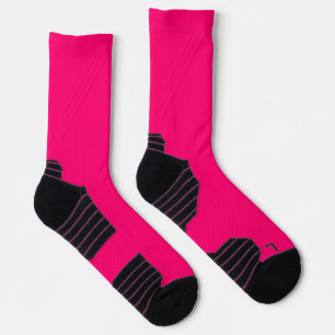 Neonrosa Crew-Socken für Männer – anpassbar und au Socken