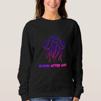 Neonrosa Florale Blüte - Kunst-Sweatshirt Sweatshirt