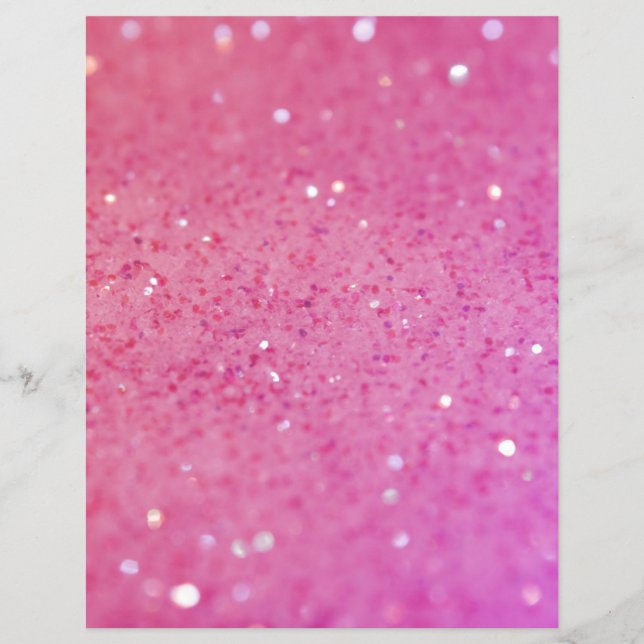 Neonrosa Glitter Funkeln Flyer (Vorne)