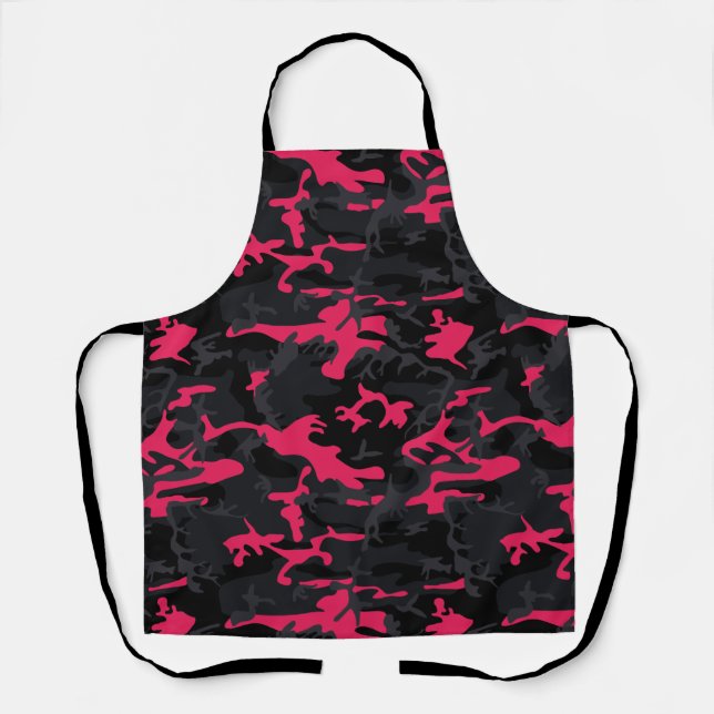 Neonrosa Highlights Camo Schürze (Vorderseite)