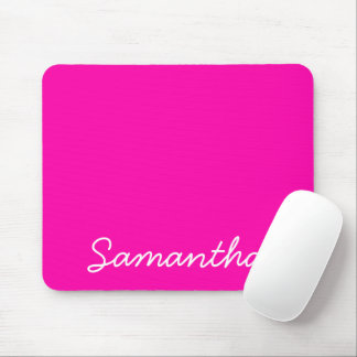 Neonrosa-Modemonogramm Mousepad