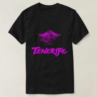 Neonrosa Mount Teide Teneriffa Vulkan T-Shirt