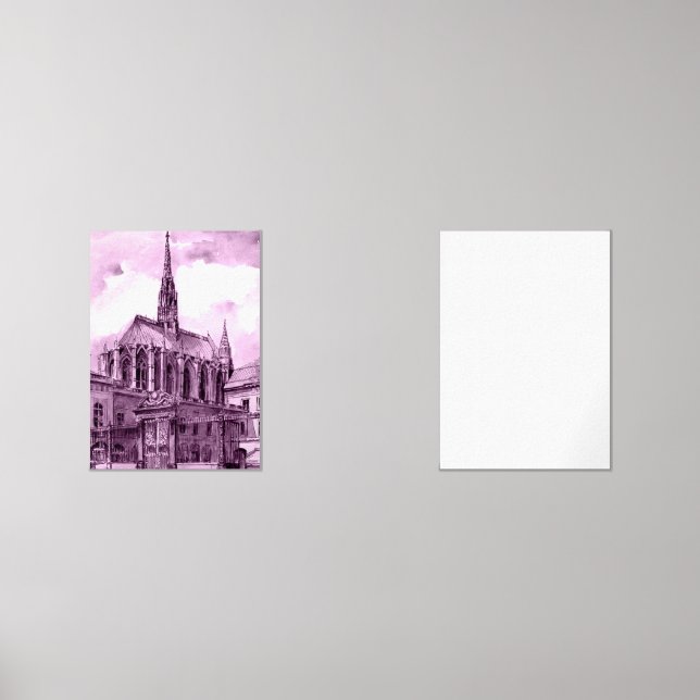 Neonrosa und Kobalt-Brückenpfeile über einem leuch Bilderwand Sets (Vorderseite)